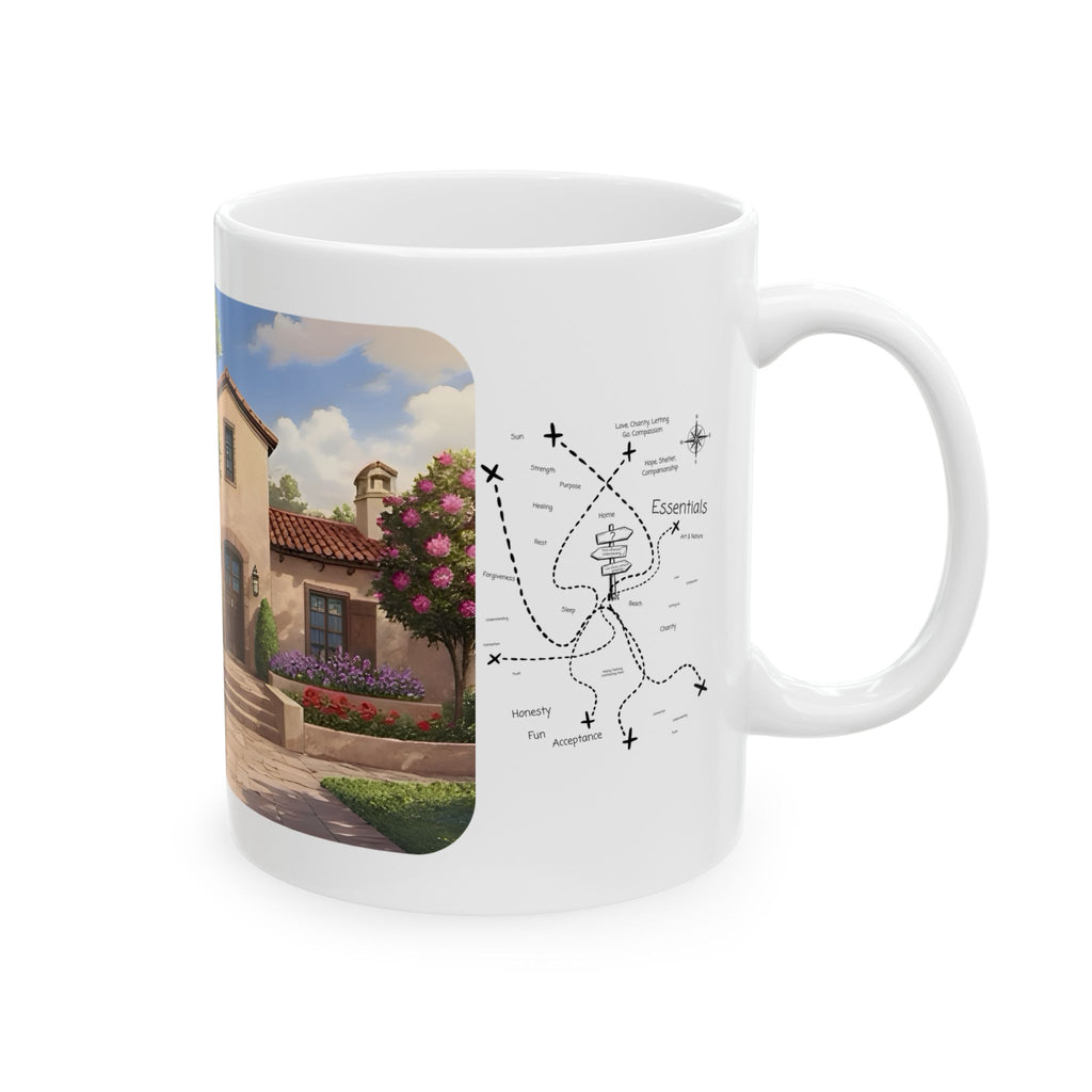Cozy Architecture & Dreamy Landscapes #50 White Ceramic Mug – Homes Home Sweet Home Cup (11oz/15oz)