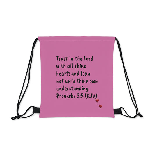 Bible Speaks Outdoor Drawstring Light Pink