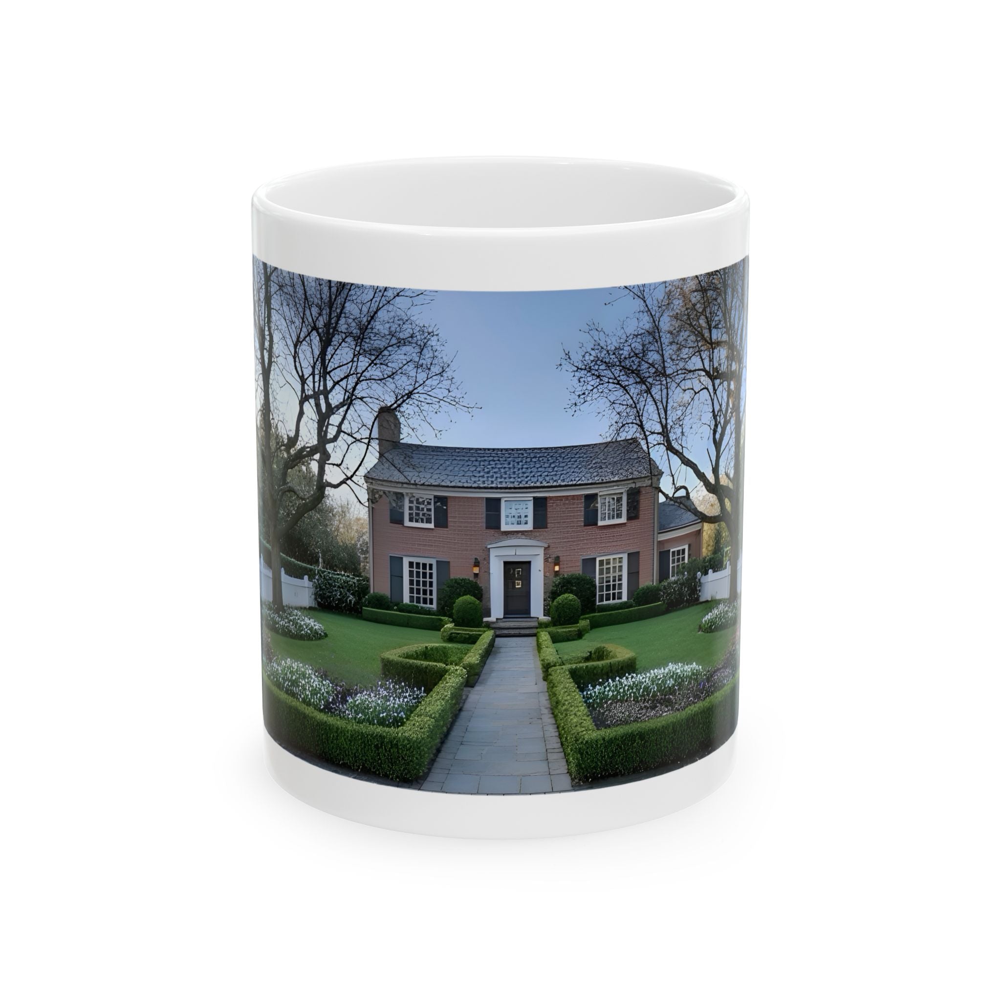 Cozy Architecture & Dreamy Landscapes #1 White Ceramic Mug – Homes Home Sweet Home Cup (11oz/15oz)