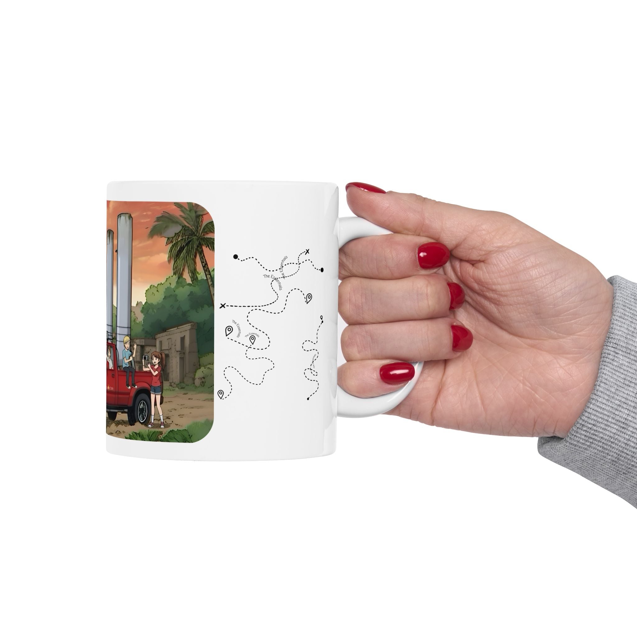 Sunshine State Pickup Trucks #13 Fishing Boat Hauler White Ceramic Mug – Celebrating Companionship, Creativity & Life’s Little Wonders Cup (11oz/15oz)