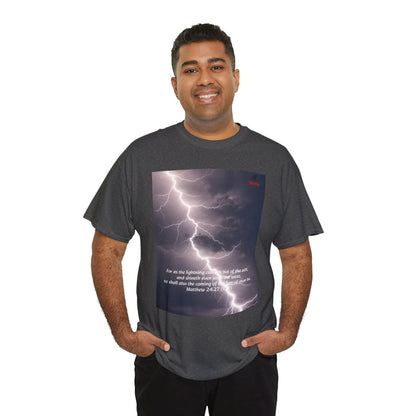 Lightning Style East West Unisex Heavy Cotton Tee