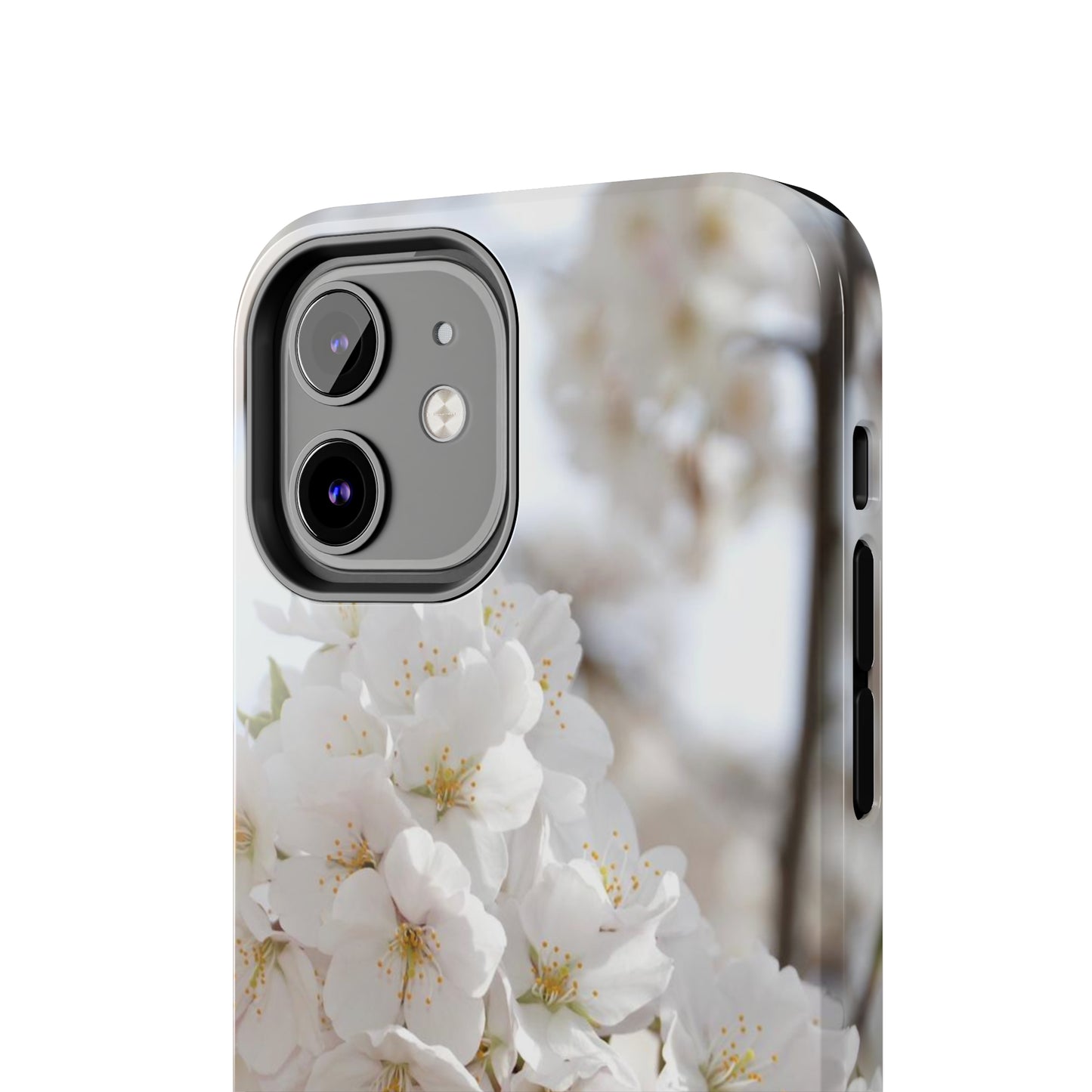 White Flower Tough Phone Cases