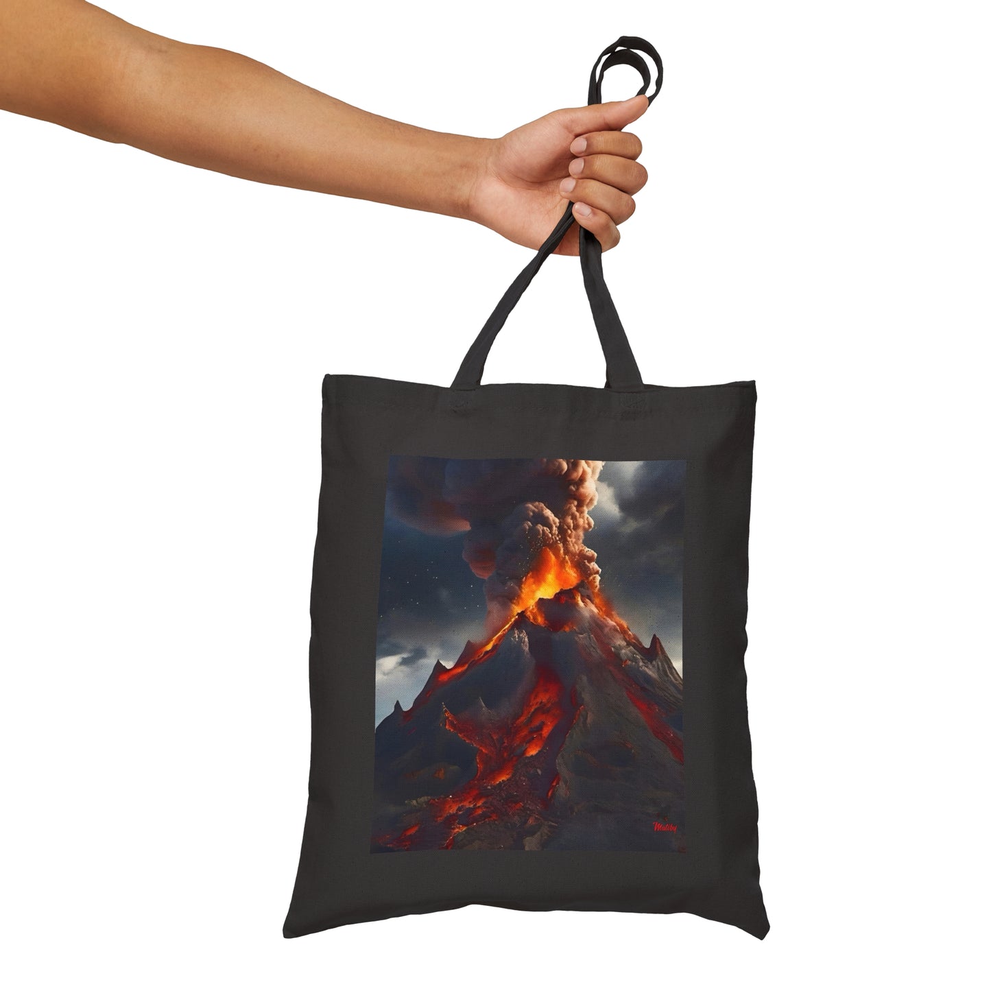 Volcano Cotton Canvas Tote Bag