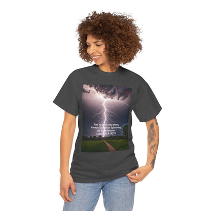 Lightning Style Satan's Fall Unisex Heavy Cotton Tee