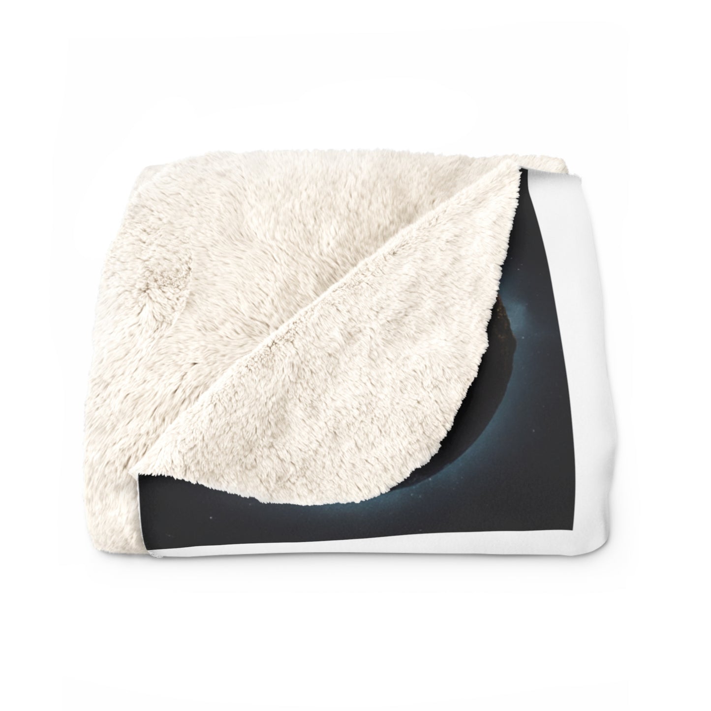 Matiby MEK White Sherpa Fleece Blanket