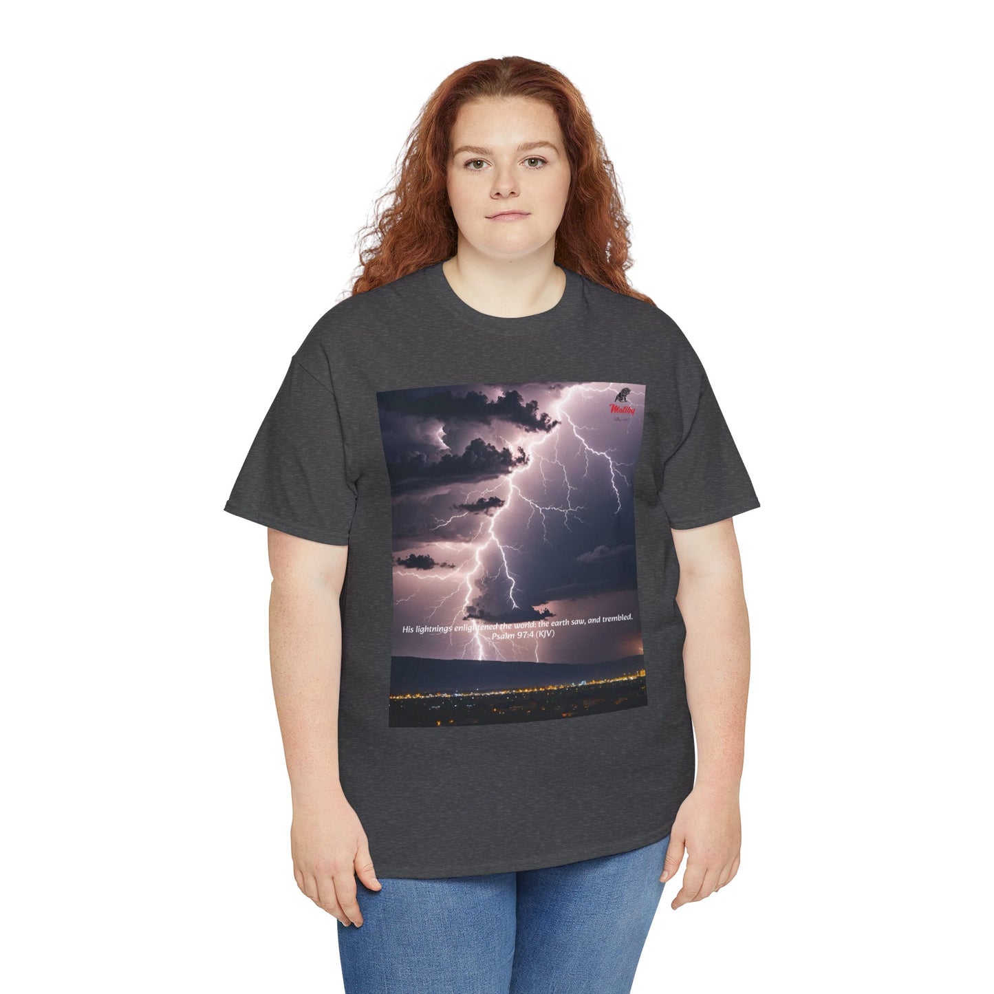 Lightning Style Earth Trembled Unisex Heavy Cotton Tee