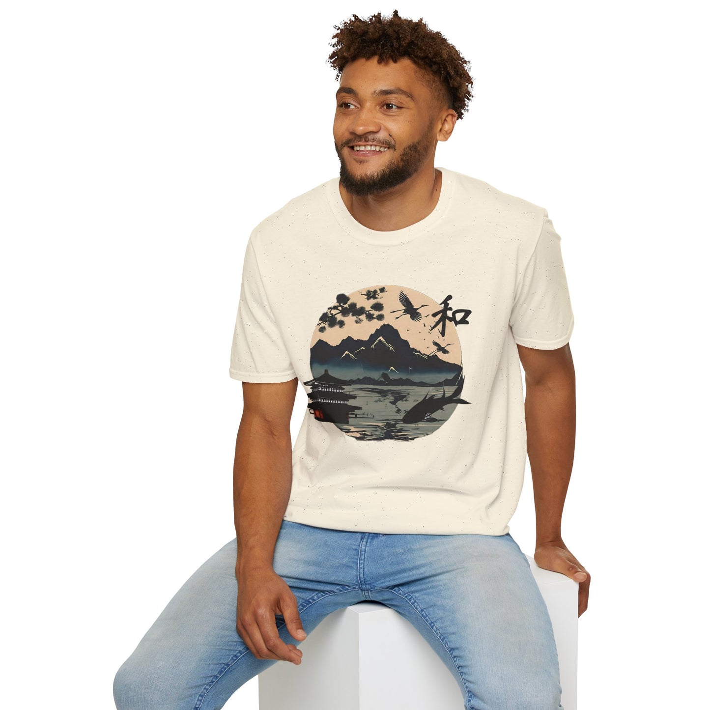 Japanese Landscape Unisex Softstyle T-Shirt