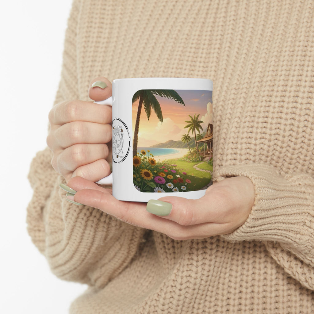 Cozy Architecture & Dreamy Landscapes #44 White Ceramic Mug – Homes Home Sweet Home Cup (11oz/15oz)