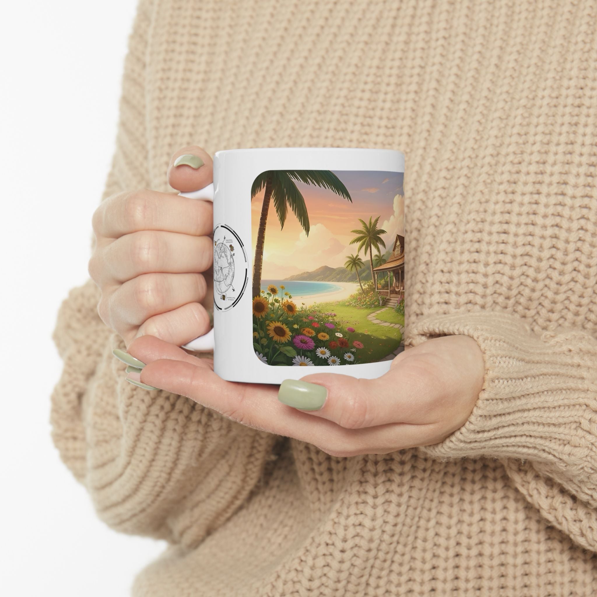 Cozy Architecture & Dreamy Landscapes #44 White Ceramic Mug – Homes Home Sweet Home Cup (11oz/15oz)