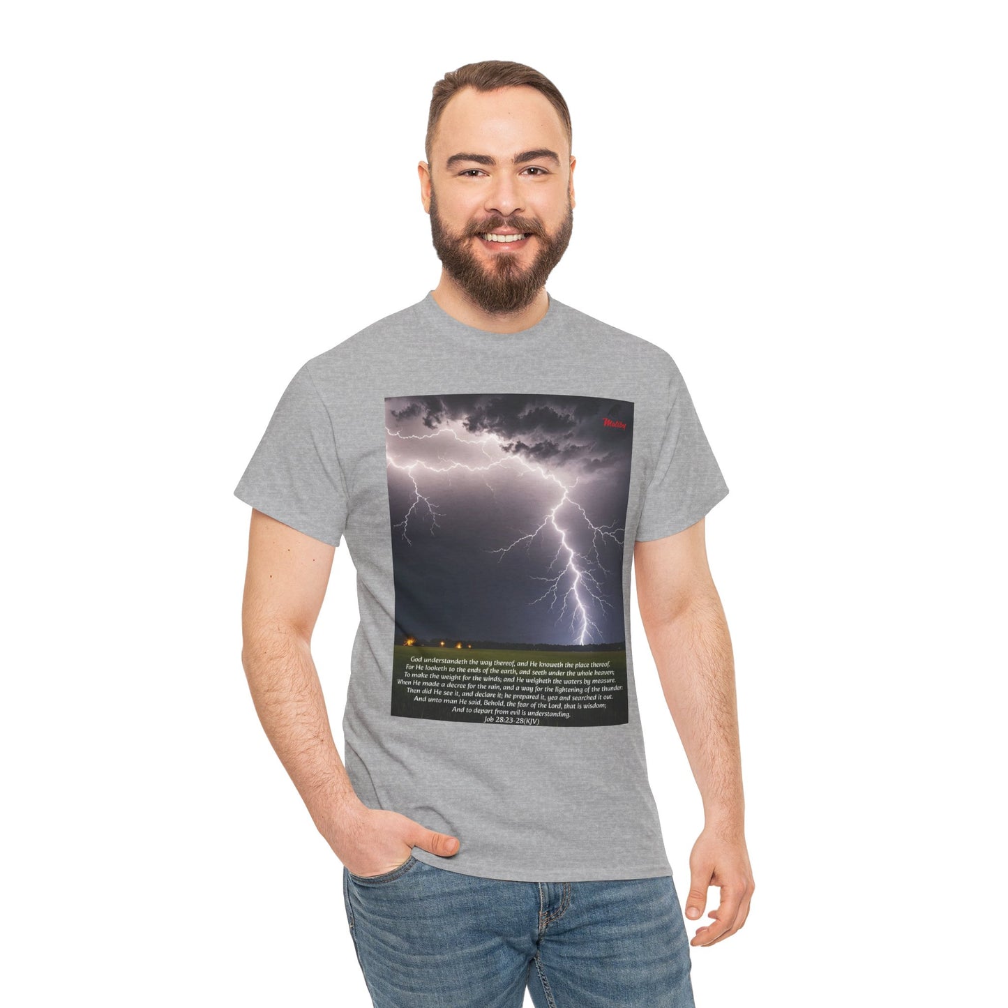 Lightning Style Fear of the Lord Unisex Heavy Cotton Tee