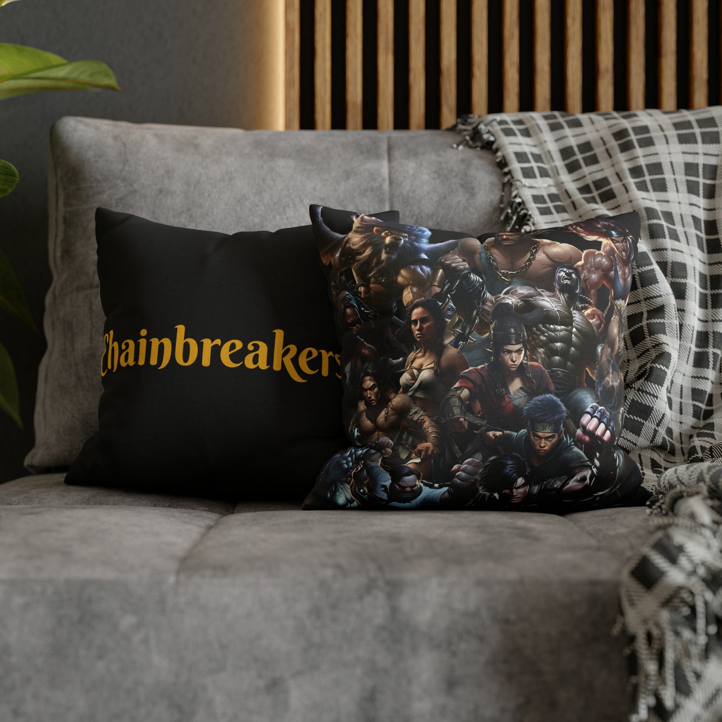 The Chainbreakers Spun Polyester Square Pillowcase