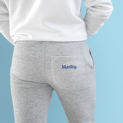 Matiby Navy Unisex Fleece Joggers