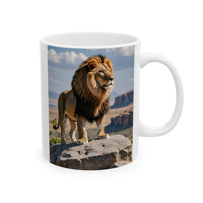 Matiby Lion Ceramic Mug, 11oz