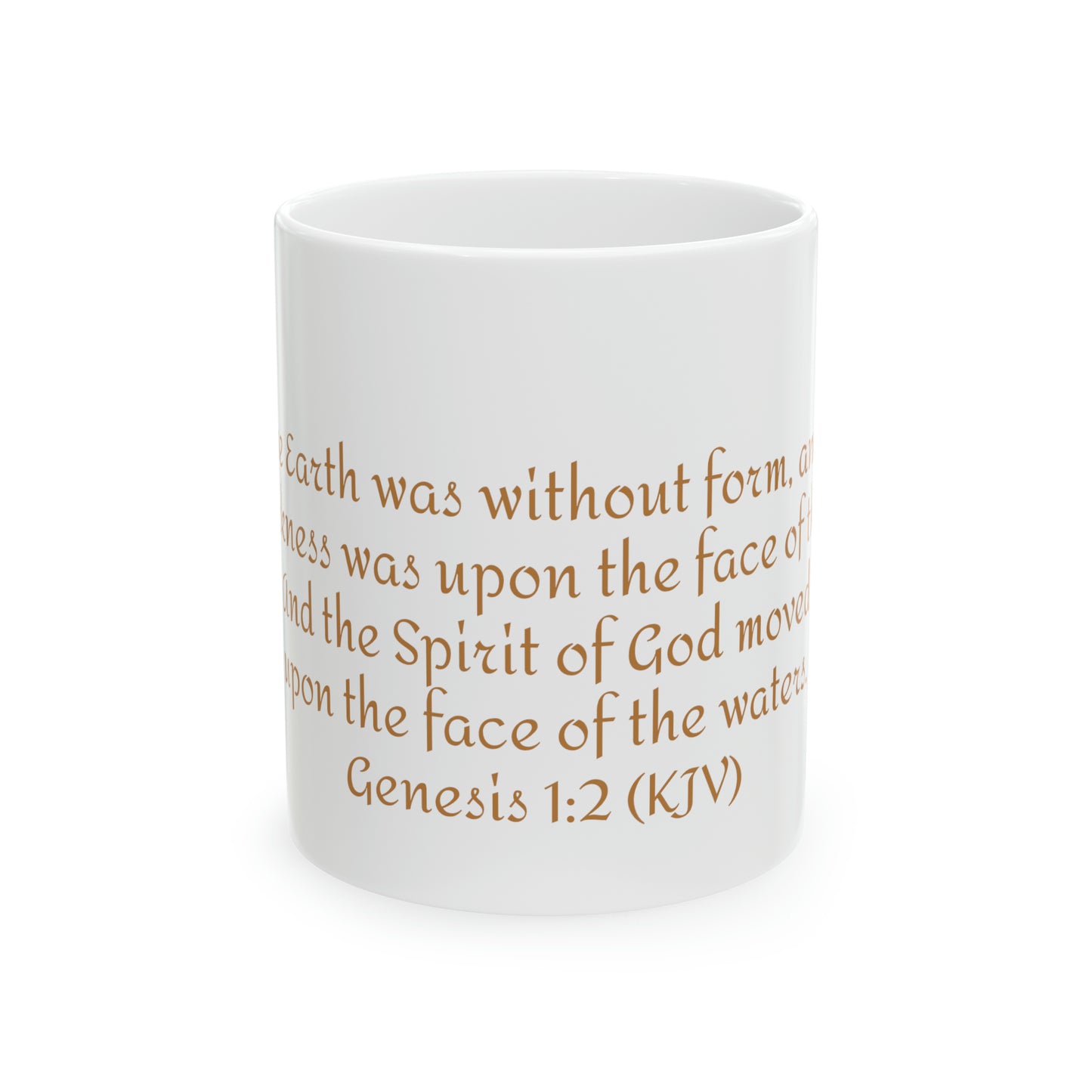 Bible Speaks Gen 1:2 Ceramic Mug, 11oz