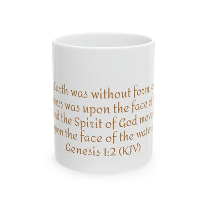 Bible Speaks Gen 1:2 Ceramic Mug, 11oz