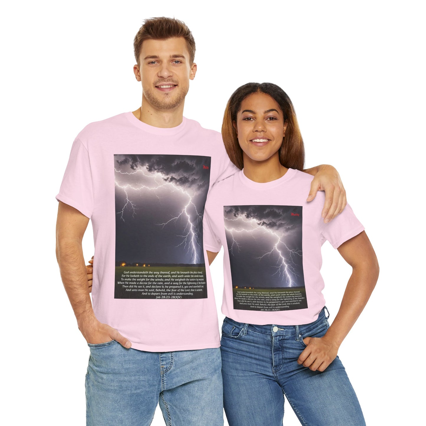 Lightning Style Fear of the Lord Unisex Heavy Cotton Tee