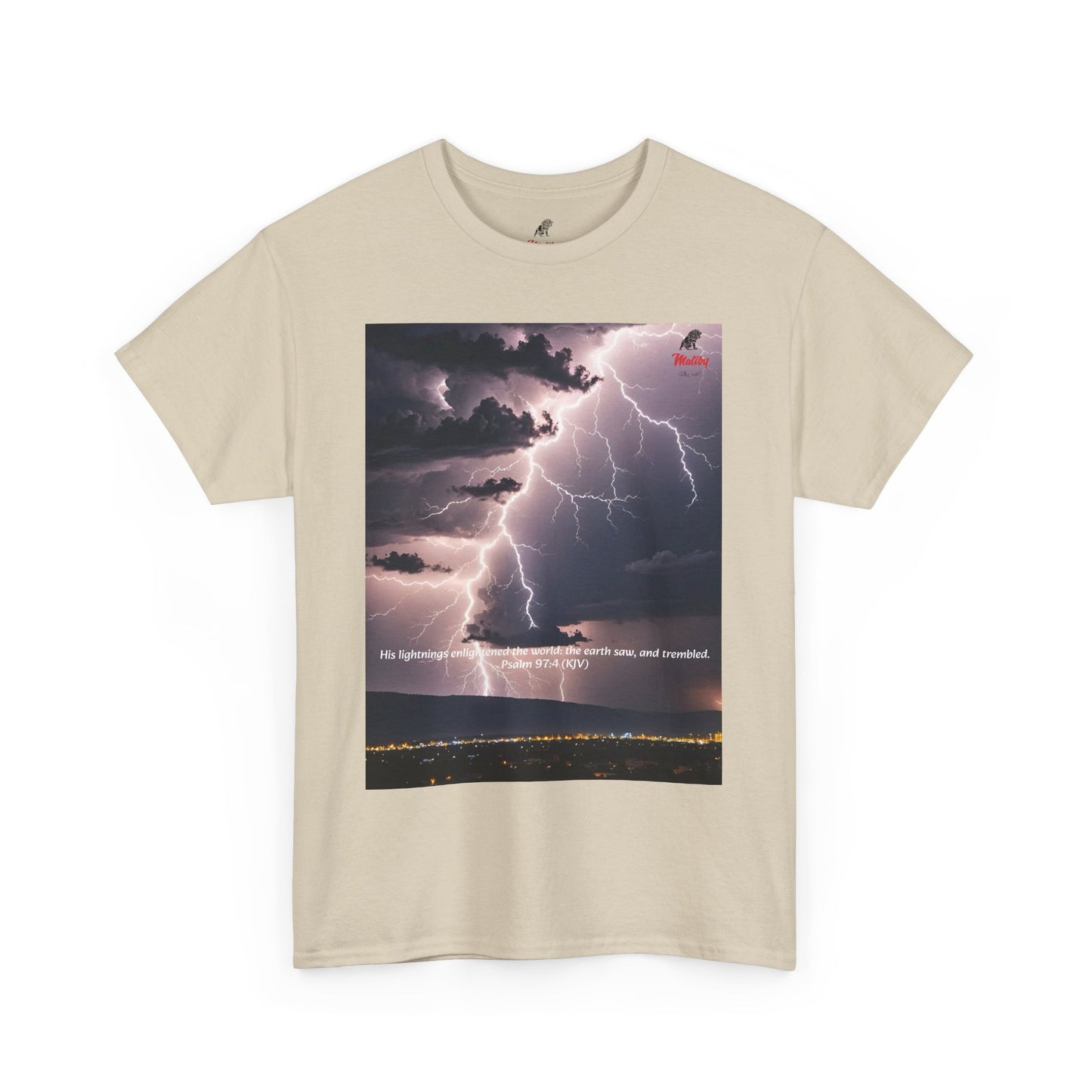 Lightning Style Earth Trembled Unisex Heavy Cotton Tee