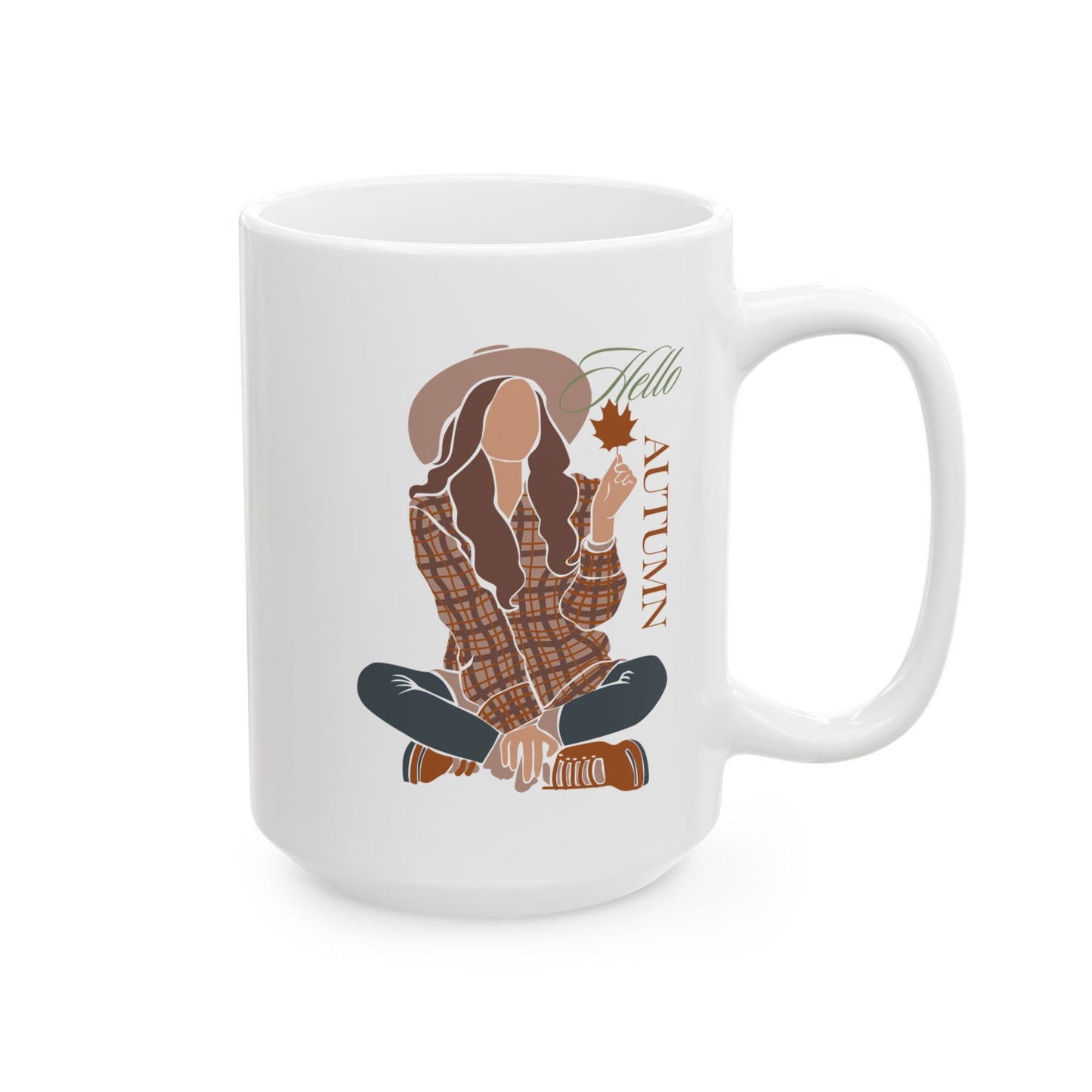 Journeys Hello Autumn Seasons of Change Ceramic Mugs, Gifts for Fall Lovers, Mugs for Autumn Lovers, Lovers of All Seasons, Cute Seasonal Mugs, Mug for All Occasions, Thanksgiving Mug