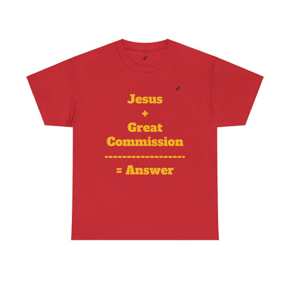 Jesus+Great Commission Unisex Heavy Cotton Tee