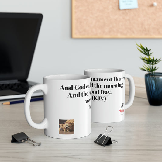 Bible Speaks Gen 1:8 Ceramic Mug, 11oz