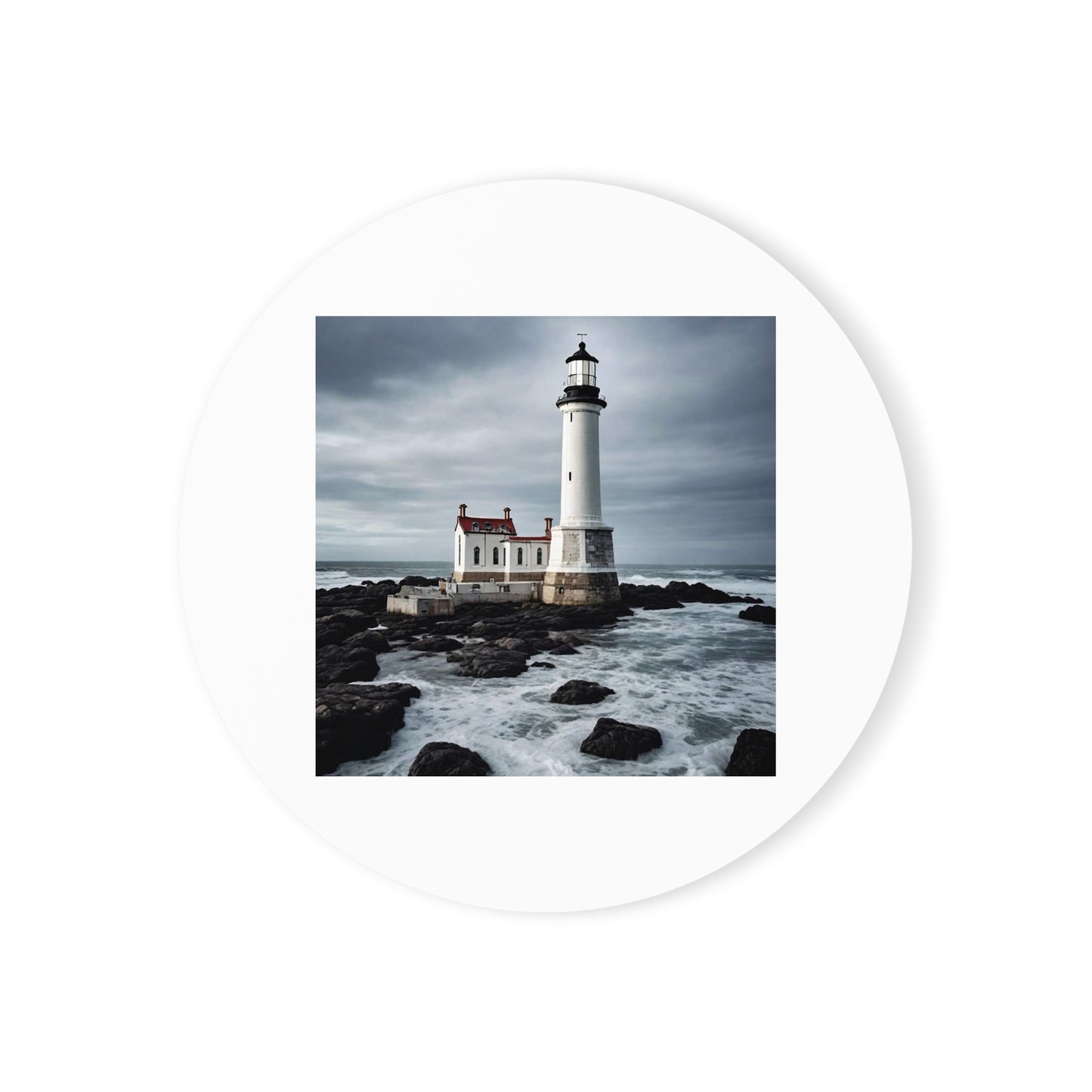 Matiby Lighthouse Cork Back Coaster