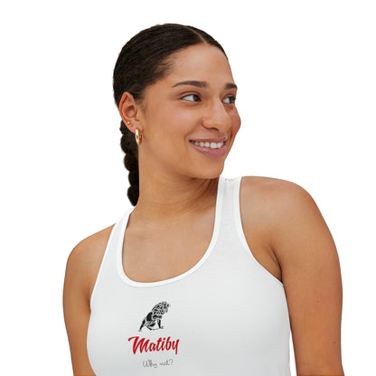 Women's White Tank Top (AOP)