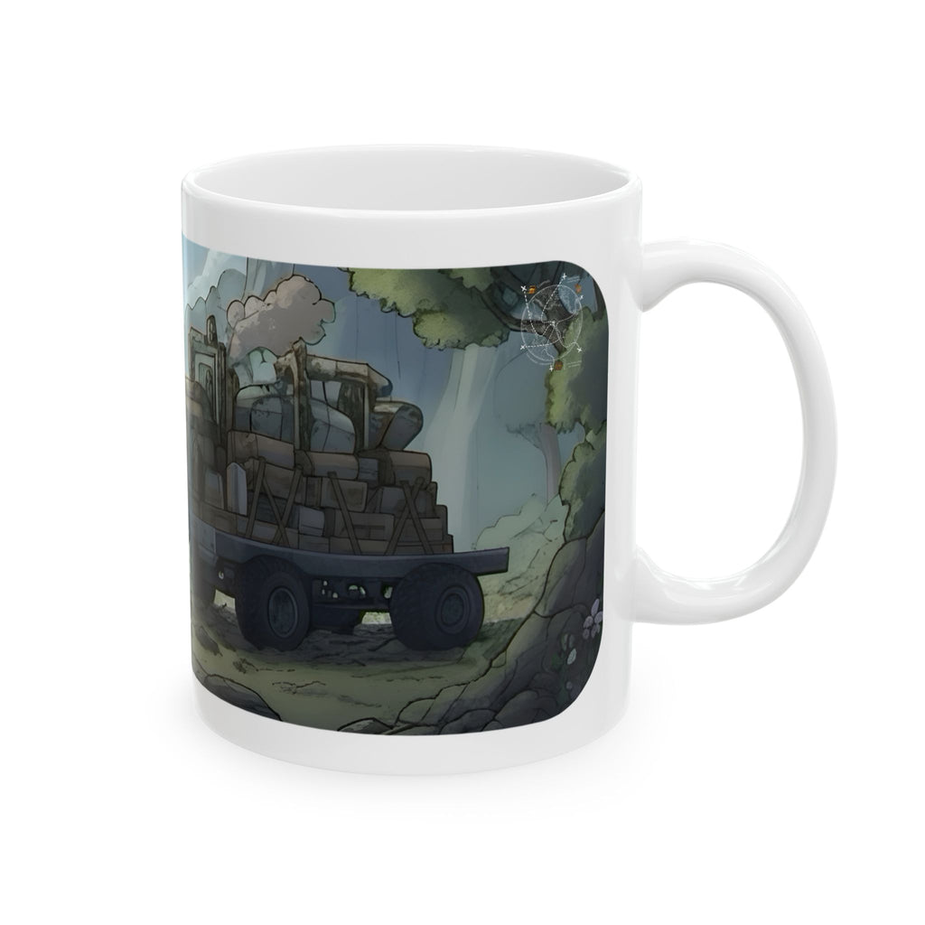 Adventure 4x4 Trucks #35, Future Scientists On The Move White Ceramic Mug — Find Your Path To The Essentials Cup (11oz & 15oz)
