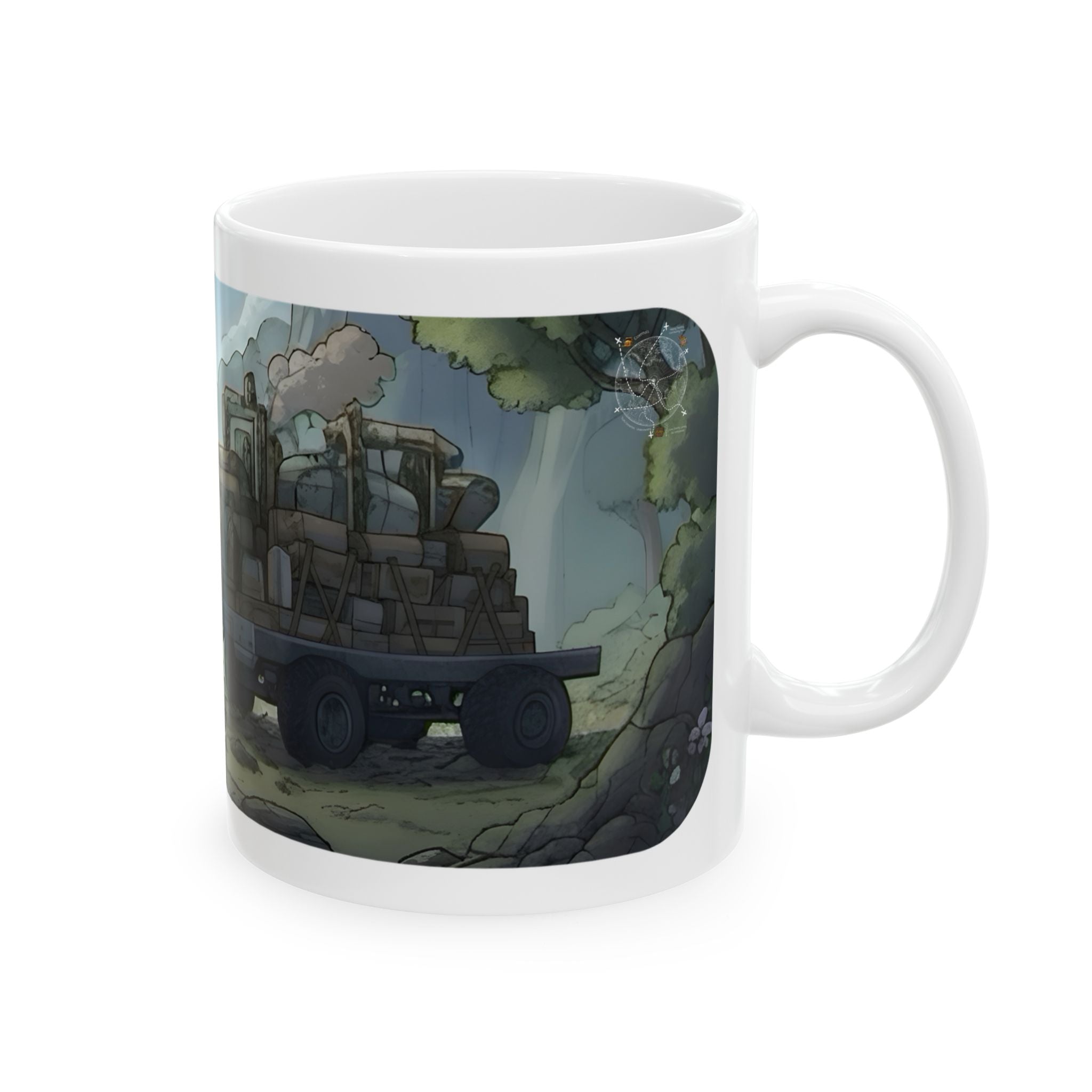Adventure 4x4 Trucks #35, Future Scientists On The Move White Ceramic Mug — Find Your Path To The Essentials Cup (11oz & 15oz)