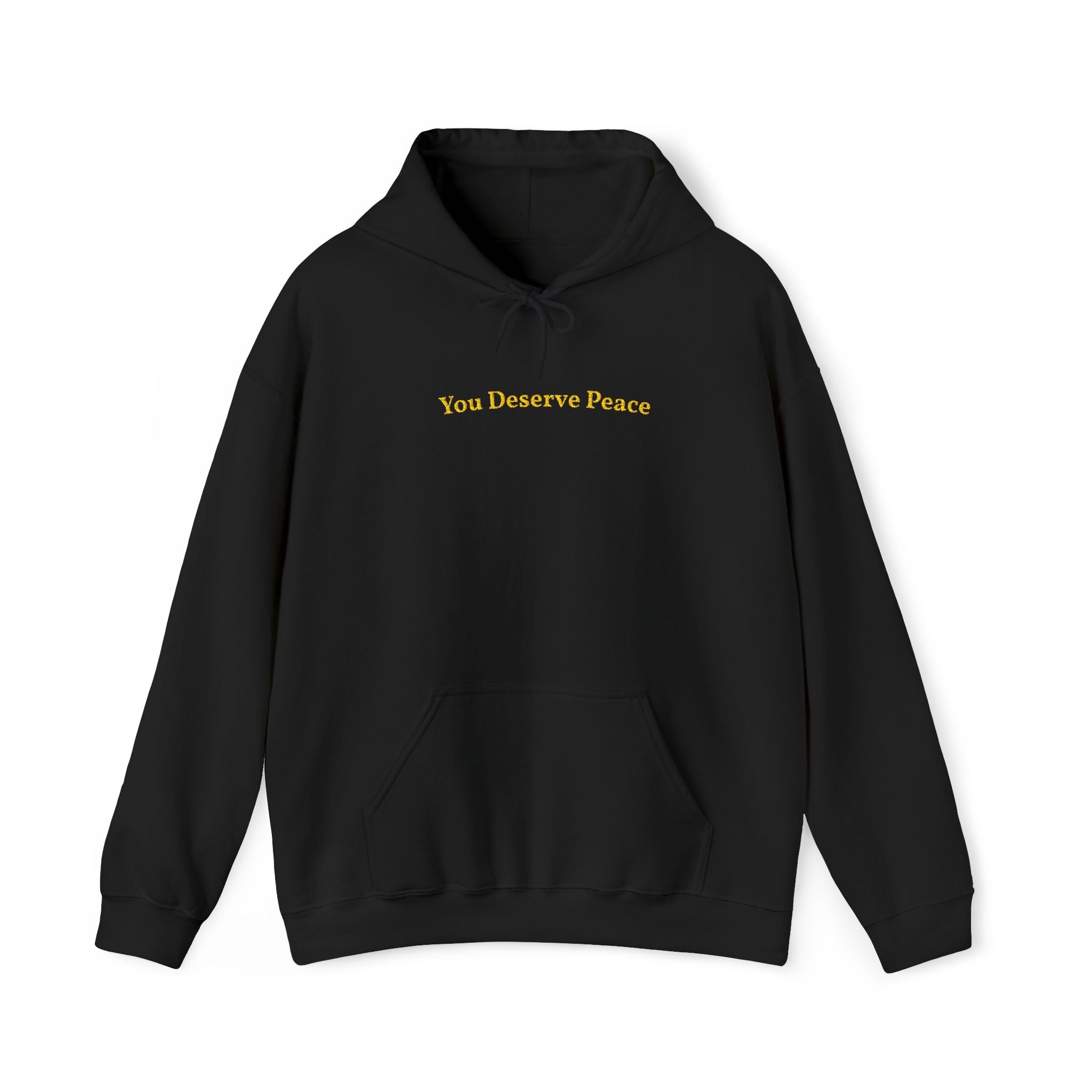 You Deserve Peace Gold Embroidered Unisex Heavy Blend Hooded Sweatshirt, Strength And Hope Hoodie