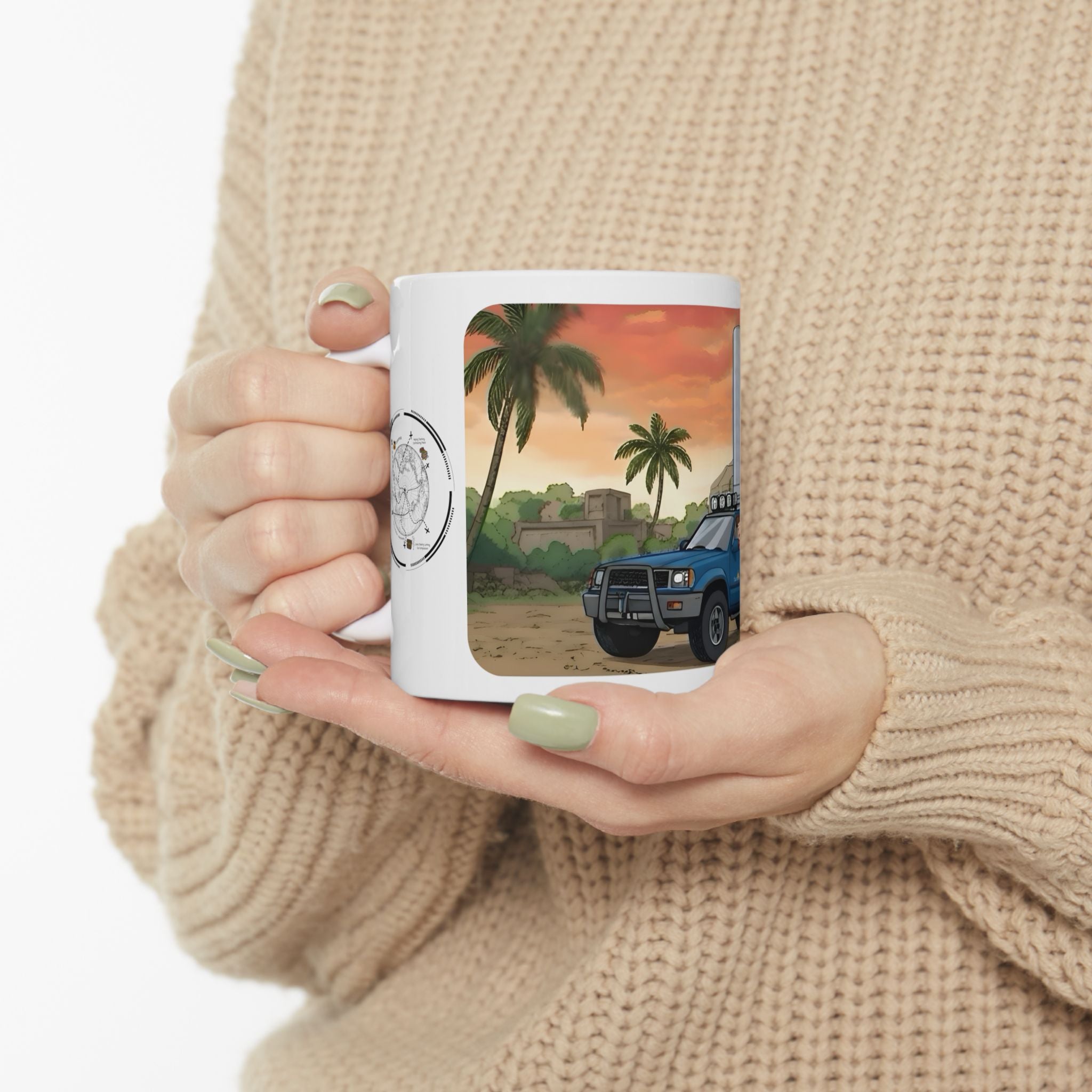 Sunshine State Pickup Trucks #7 Couples Hauler White Ceramic Mug – Celebrating Companionship, Creativity & Life’s Little Wonders Cup (11oz/15oz)