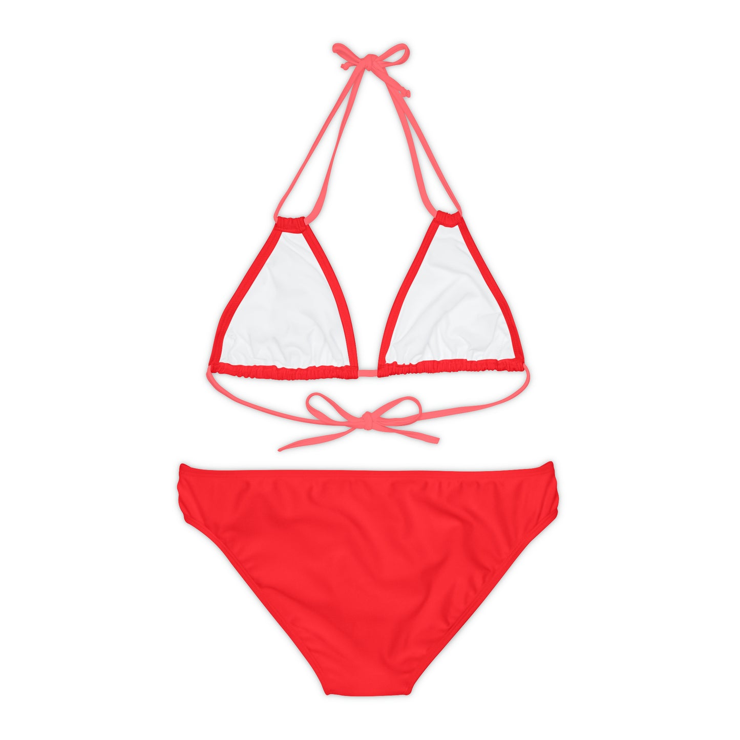 Red Strappy Bikini Set (AOP)