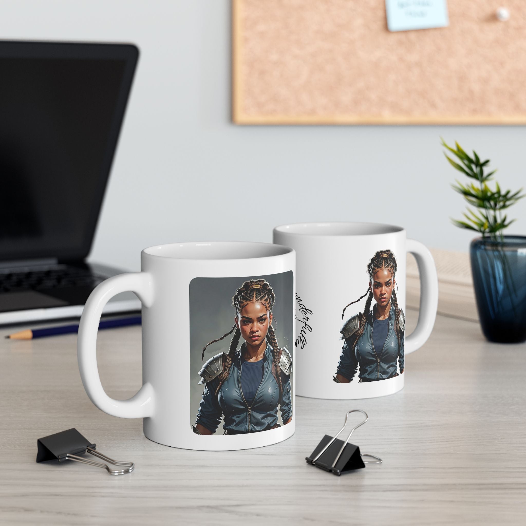 Gentle Woman of Valor #26 White Ceramic Mug - Fearfully & Wonderfully Made Tribute Cup (11oz/15oz)