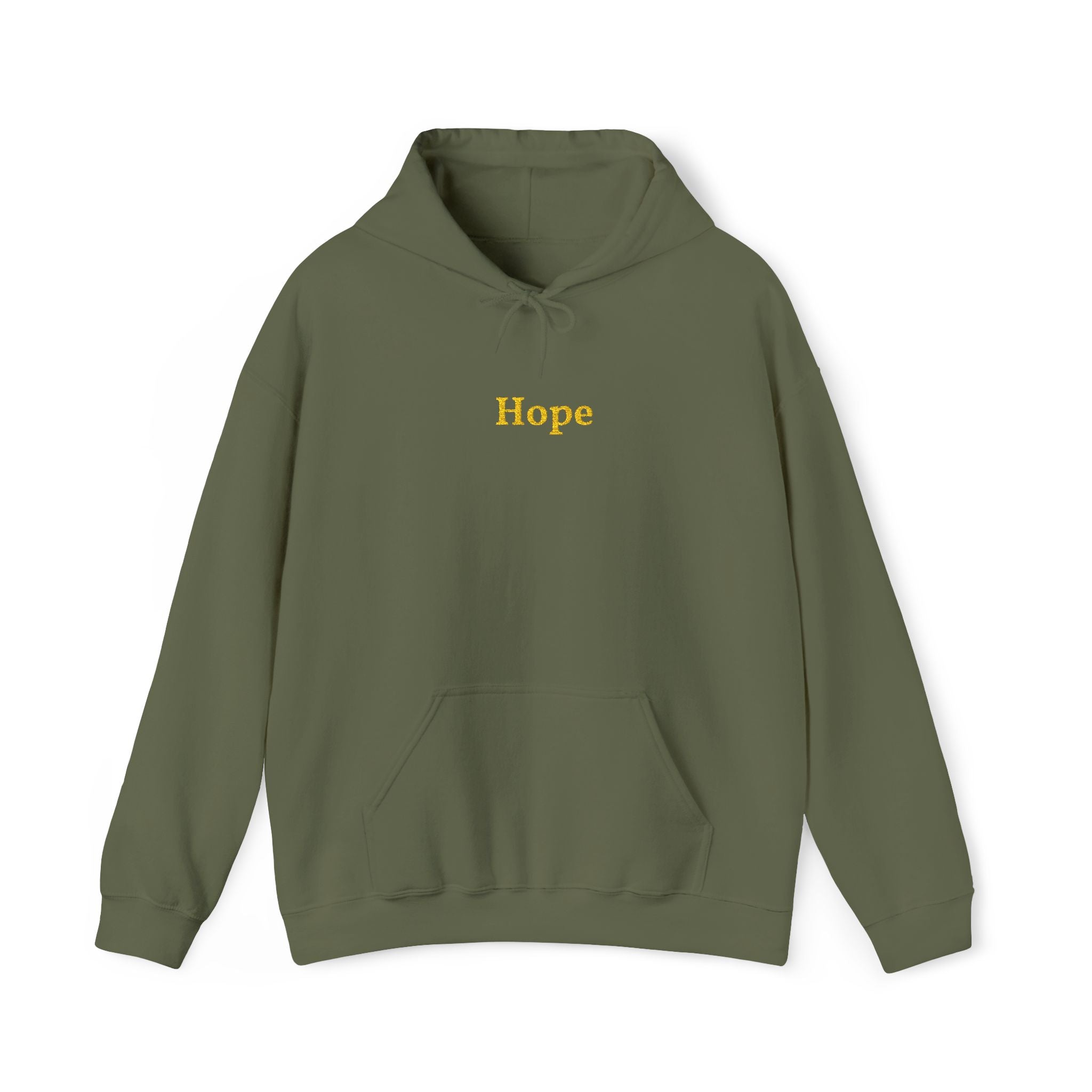 Hope Gold Embroidered Unisex Heavy Blend Hooded Sweatshirt, Librarians, Students, Parents, and Friends Special Hoodie