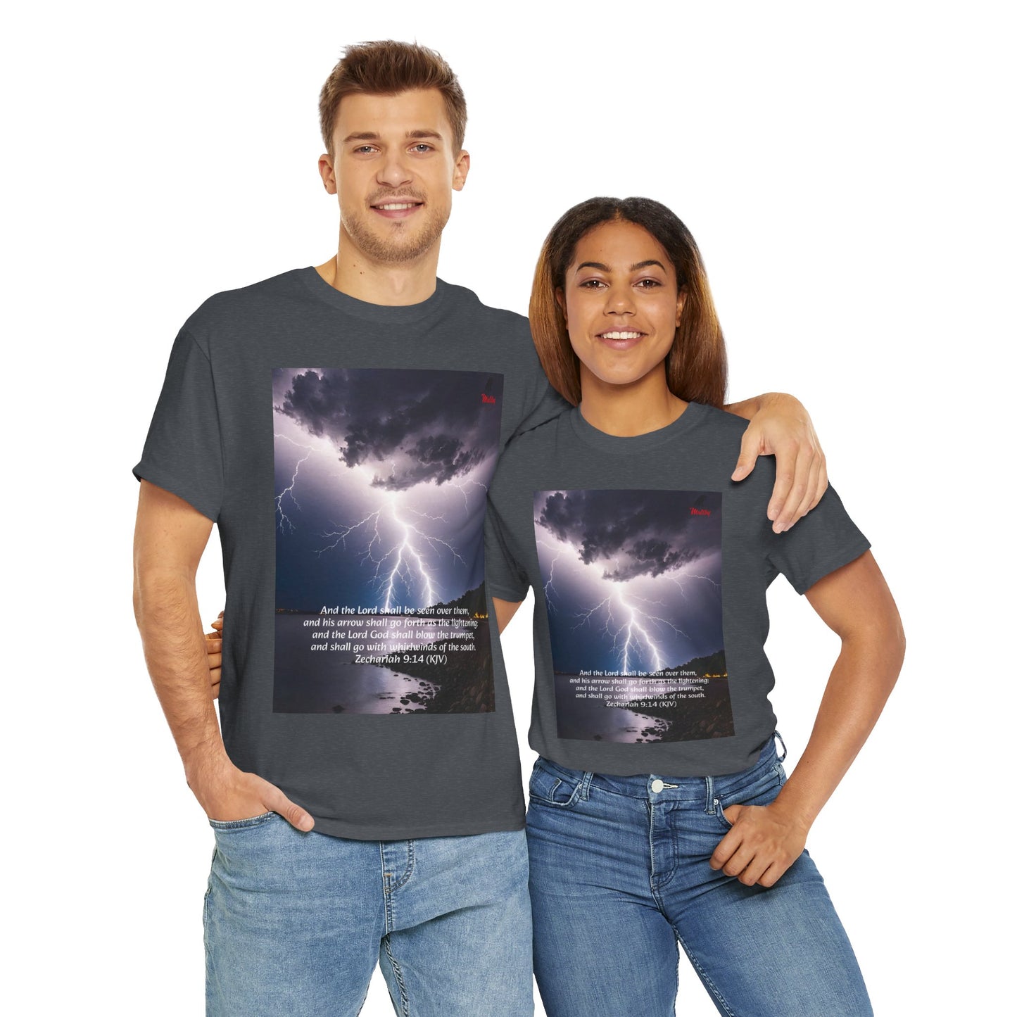 Lightning Style God's Arrow Unisex Heavy Cotton Tee