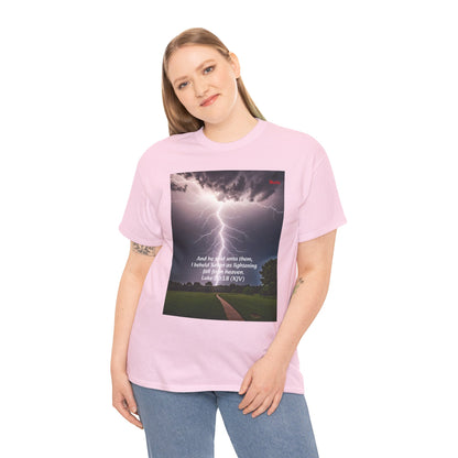 Lightning Style Satan's Fall Unisex Heavy Cotton Tee