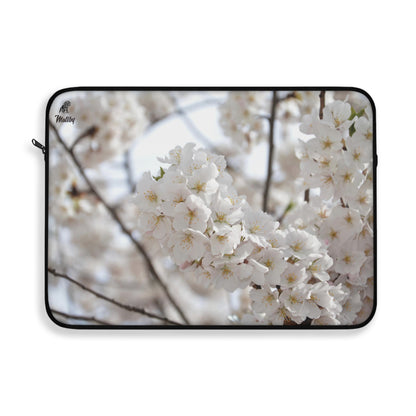 White Flower Laptop Sleeve