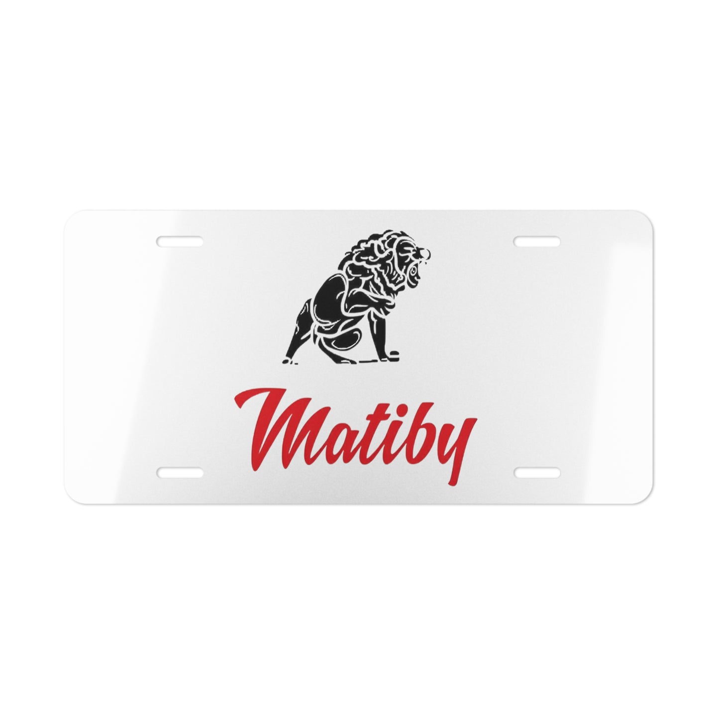 Matiby White Vanity Plate