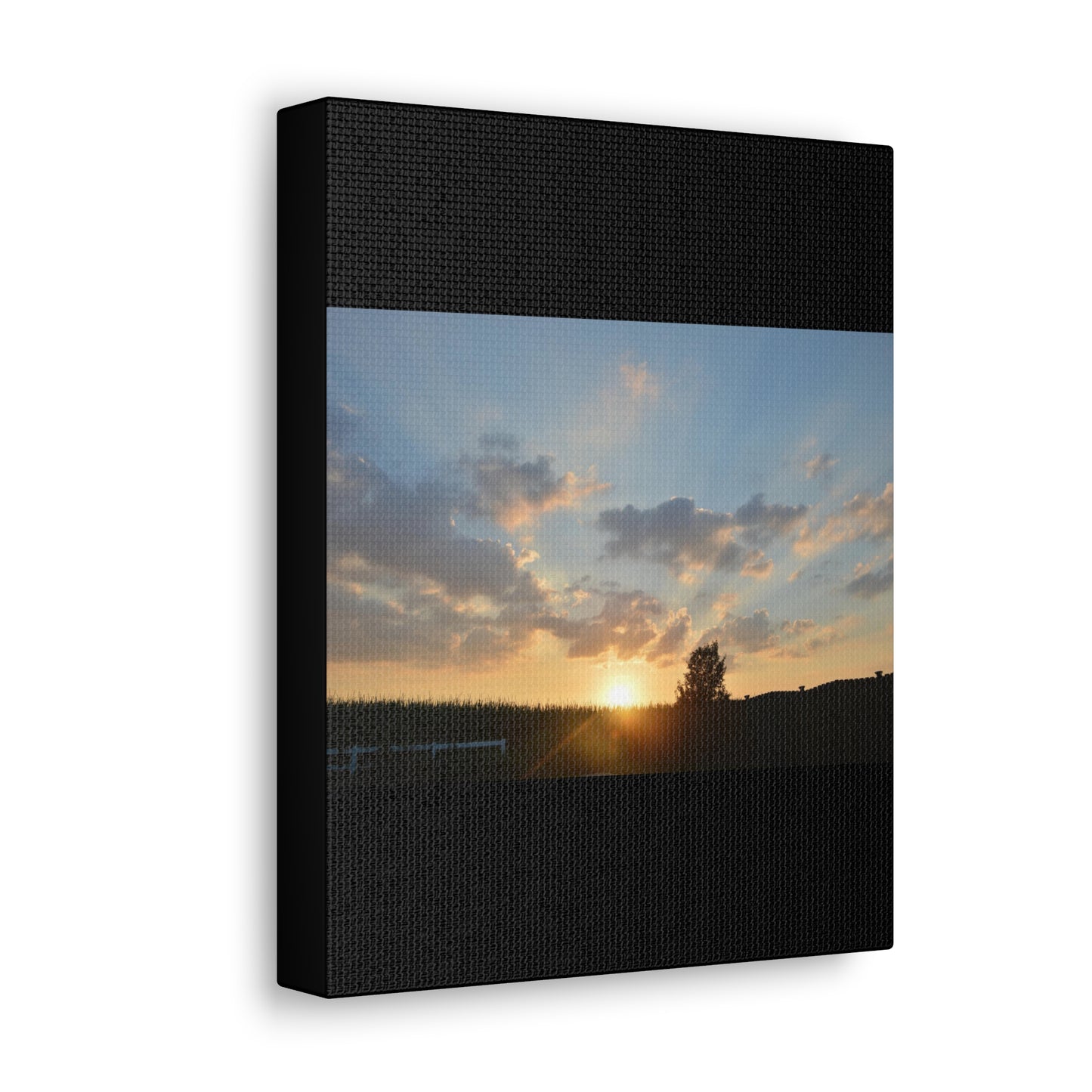 Sunset Black Canvas Gallery Wraps