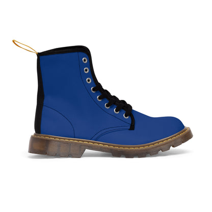 Men's Dark Blue Canvas Boots