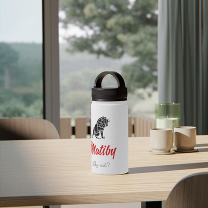 Matiby Stainless Steel Water Bottle, Handle Lid