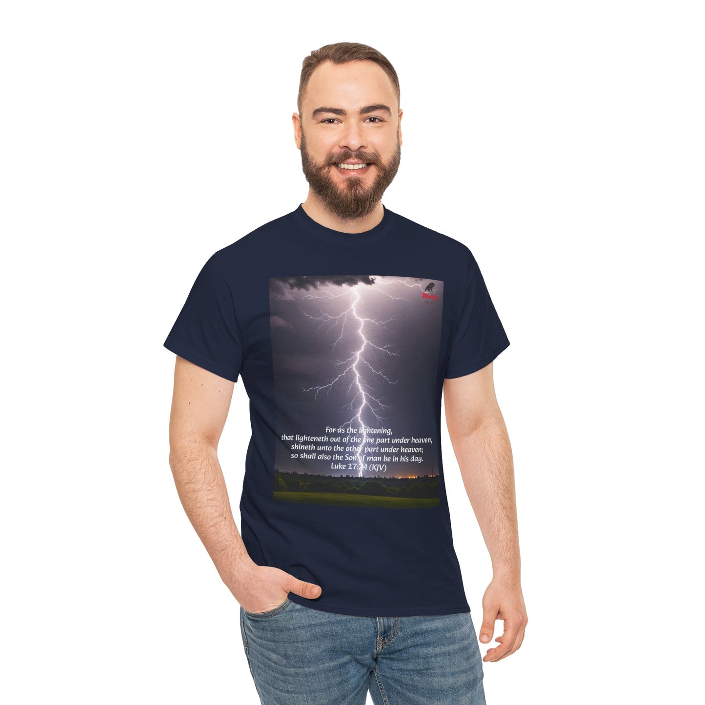 Lightning Style Son of man Unisex Heavy Cotton Tee