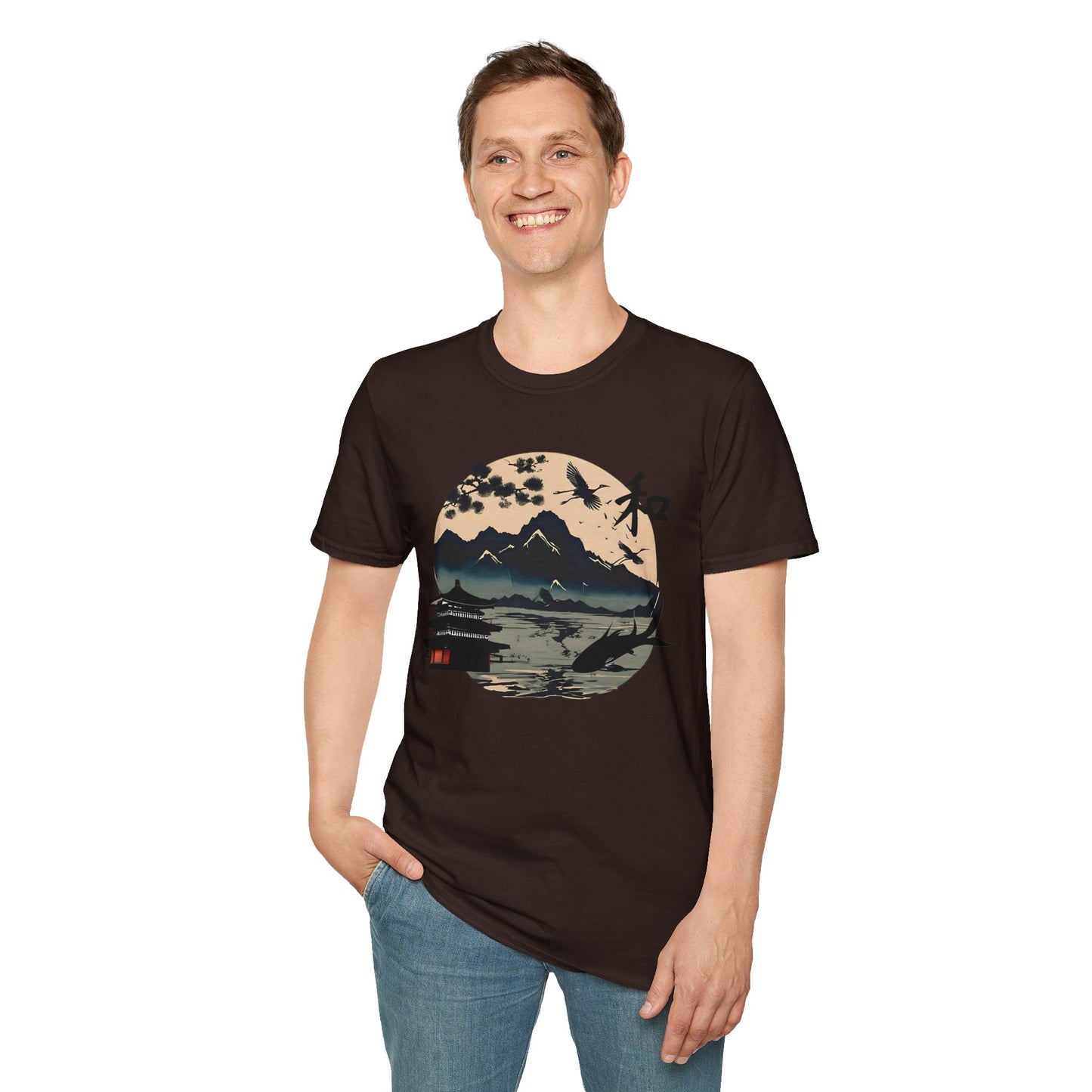 Japanese Landscape Unisex Softstyle T-Shirt