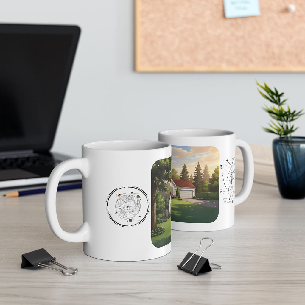 Cozy Architecture & Dreamy Landscapes #51 White Ceramic Mug – Homes Home Sweet Home Cup (11oz/15oz)