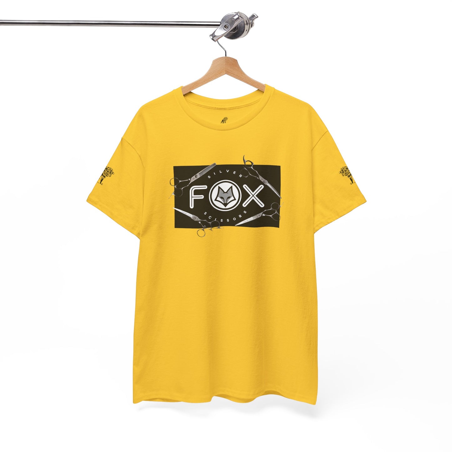 Silver Fox Scissors Unisex Heavy Cotton Tee