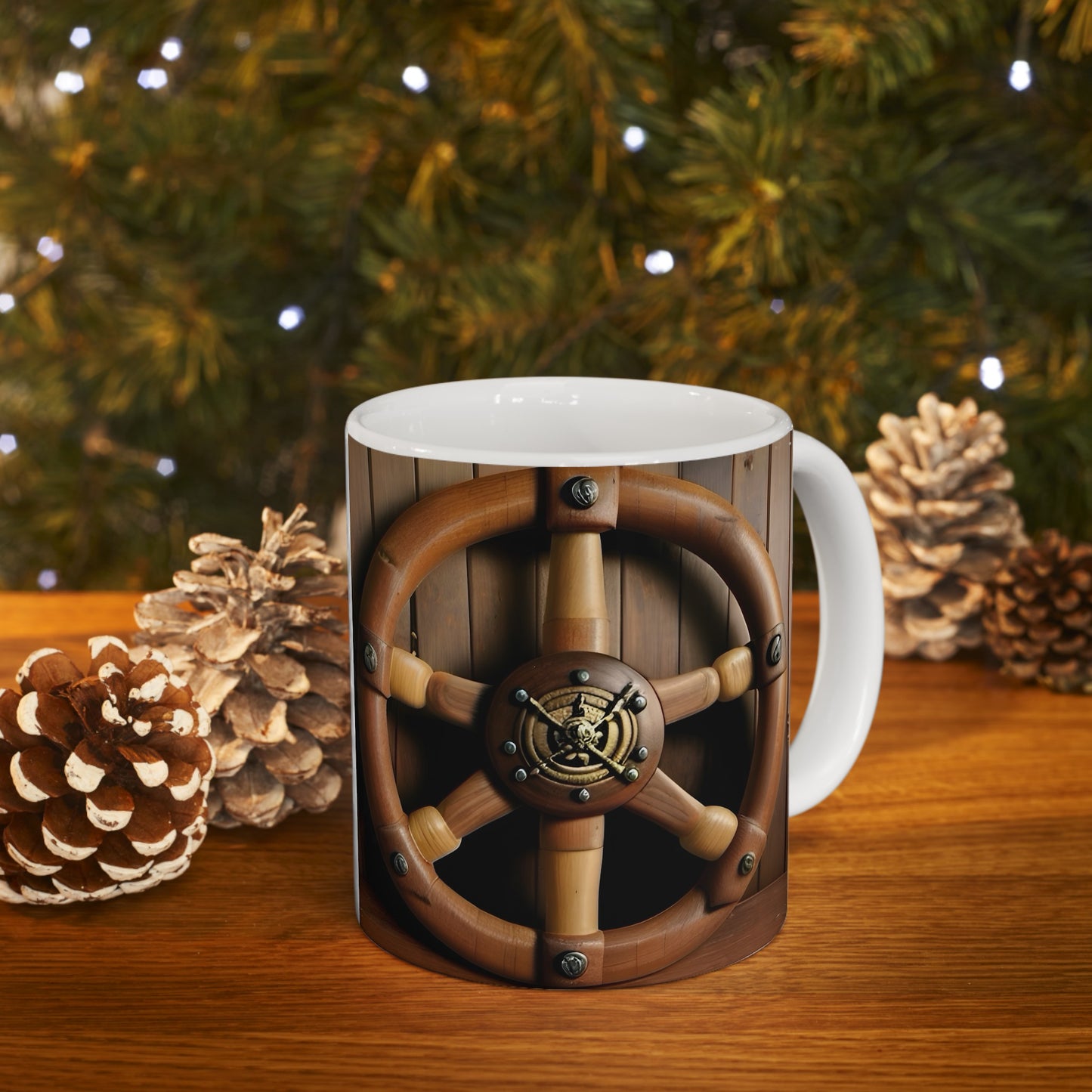 Nautical Helm Ceramic Mug, 11oz