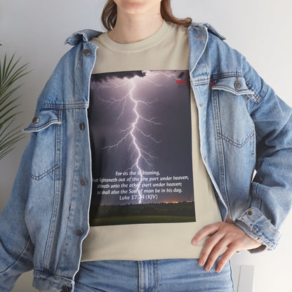 Lightning Style Son of man Unisex Heavy Cotton Tee