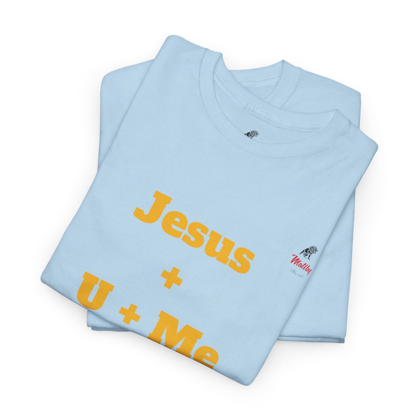 Jesus+U+Me Unisex Heavy Cotton Tee