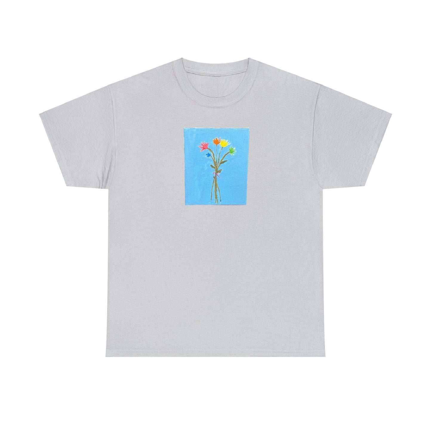 Matiby "Artzy" Flower Unisex Heavy Cotton Tee