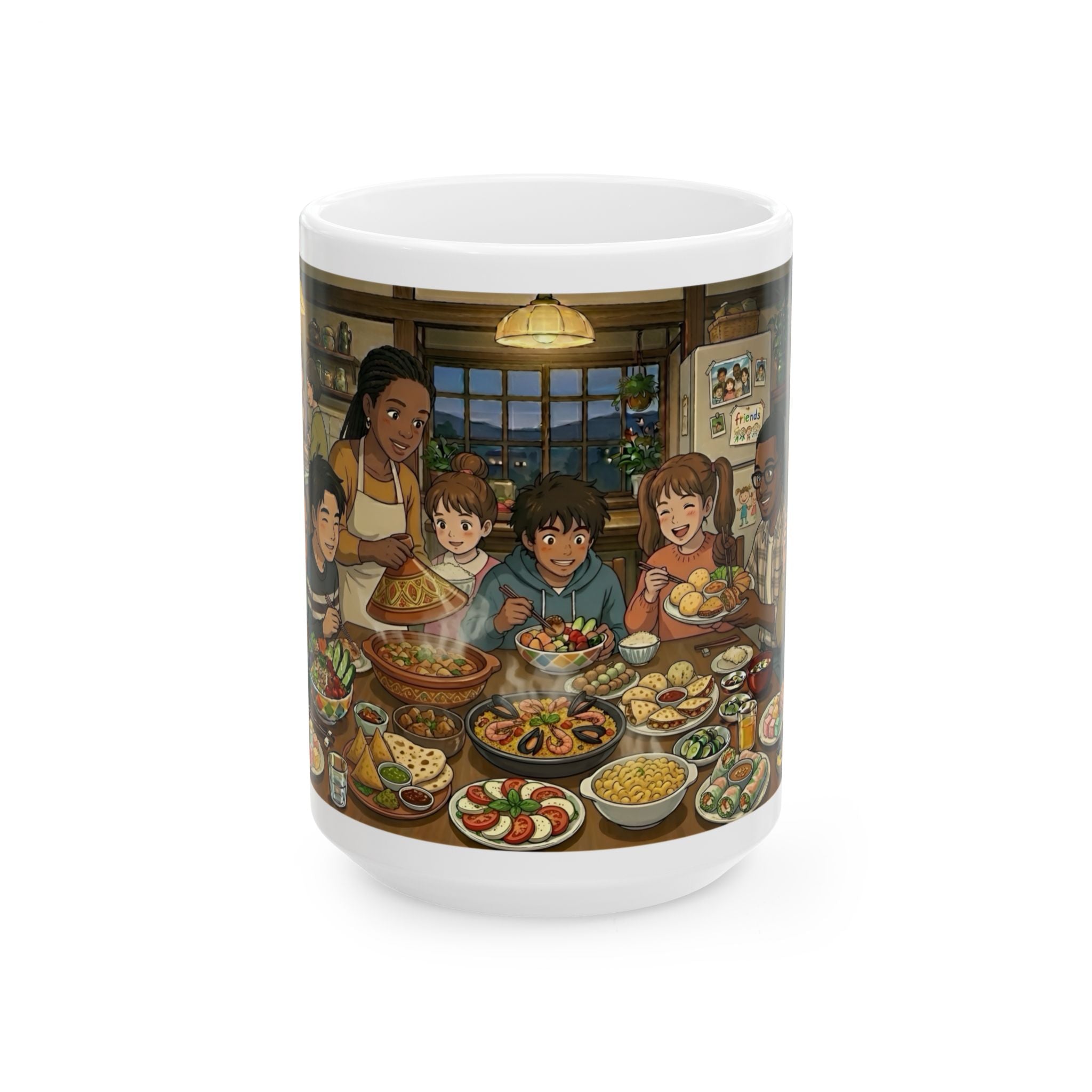 Family & Friends #1 Forever White Ceramic Mug — Cozy Feast Cup (11oz/15oz)