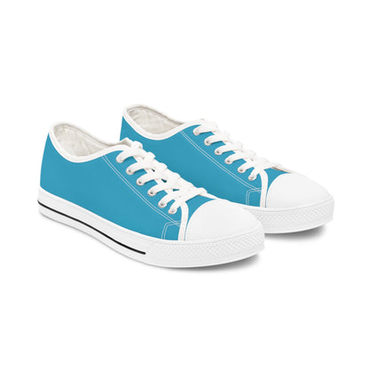 Women's Turquoise Low Top Sneakers